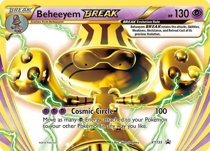 XY Black Star Promos 영어판 Beheeyem BREAK XY135 카드 앞면
