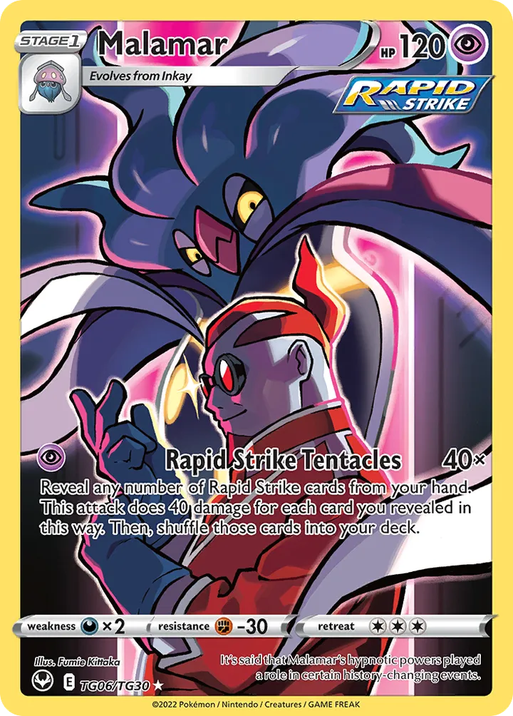 Sword & Shield—Silver Tempest 英語版 Malamar TG06 カード表面