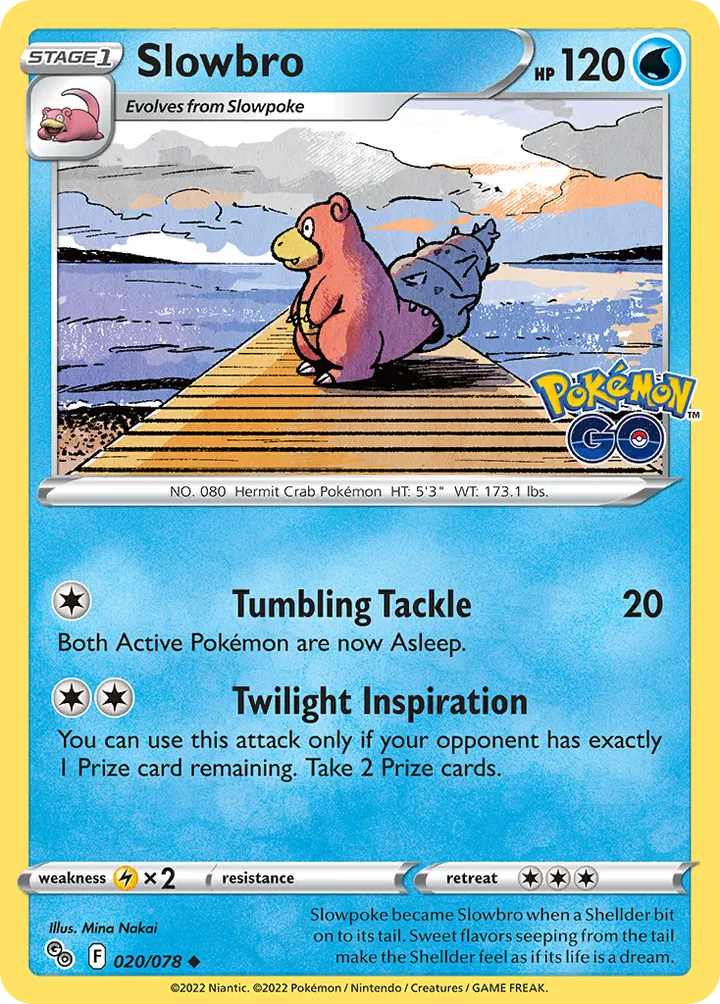 Pokémon TCG: Pokémon GO 영어판 Slowbro 20 카드 앞면