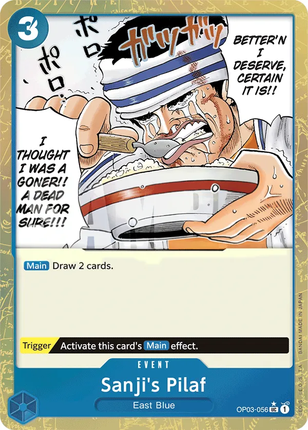Pillars of Strength 영어판 Sanji's Pilaf OP03-056 · 패럴렐 3 카드 앞면
