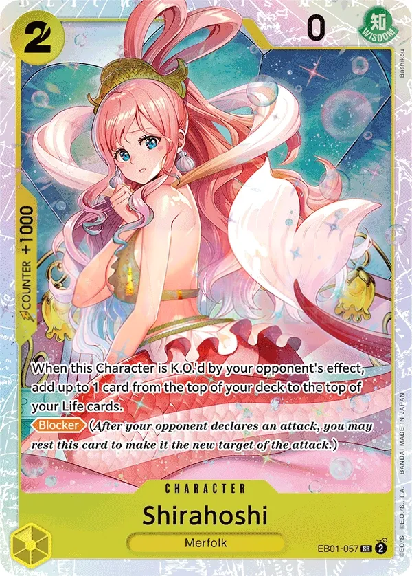 Memorial Collection 영어판 Shirahoshi EB01-057 카드 앞면