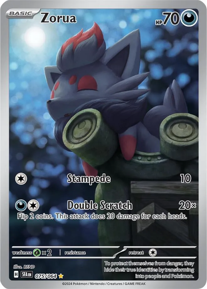 Scarlet & Violet—Shrouded Fable 英語版 Zorua 75 カード表面