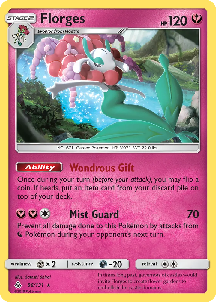 Sun & Moon—Forbidden Light 英語版 Florges 86 カード表面