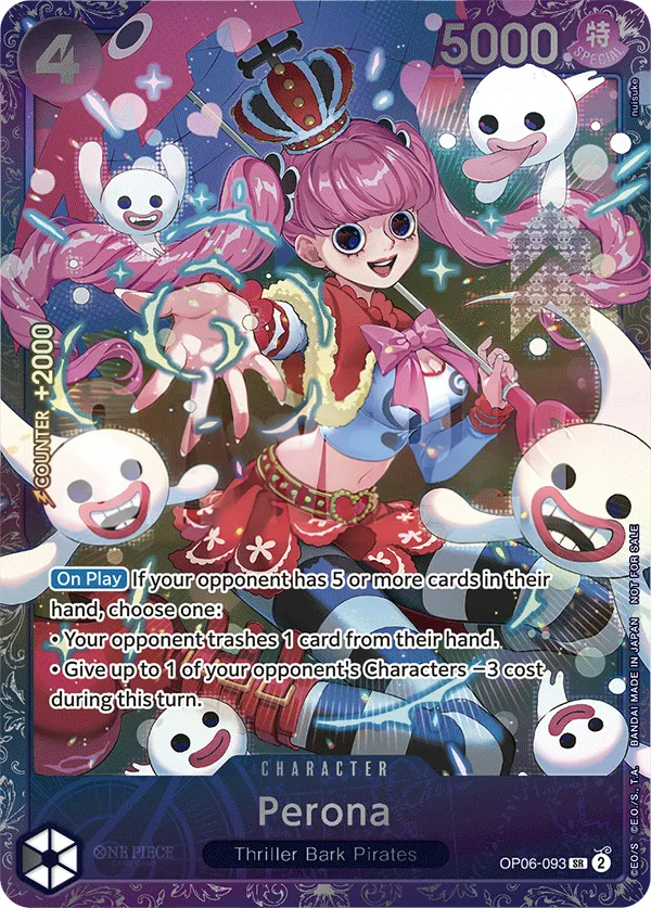 Wings of the Captain 영어판 Perona OP06-093 · 패럴렐 3 카드 앞면
