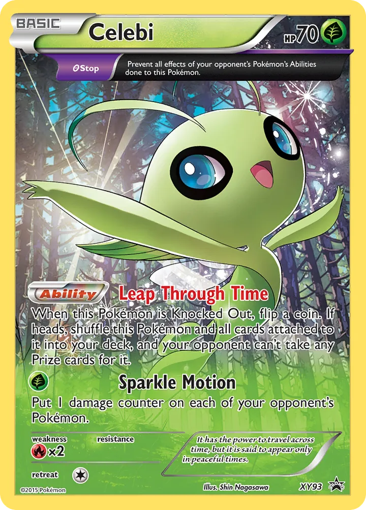 XY Black Star Promos 英語版 Celebi XY93 カード表面
