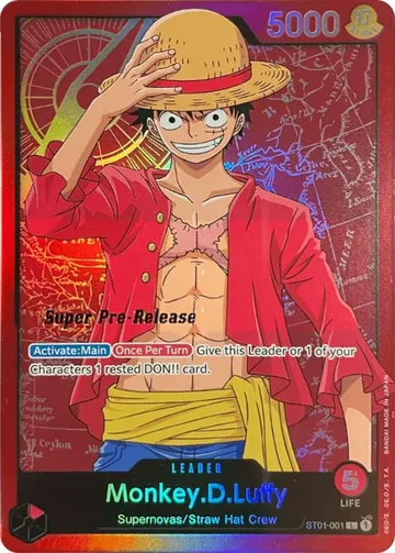 Monkey.D.Luffy ST01-001 · Pre-Release $923.83