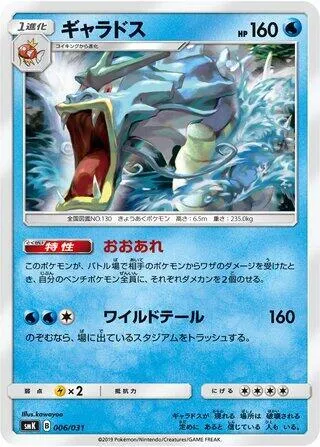 Front of Gyarados 6, トレーナーバトルデッキ「ニビシティジムのタケシ」「ハナダシティジムのカスミ」 Japanese