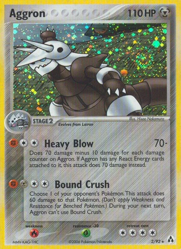 EX Legend Maker 英語版 Aggron 2 カード表面
