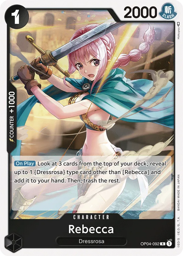 Kingdoms of Intrigue 영어판 Rebecca OP04-092 카드 앞면