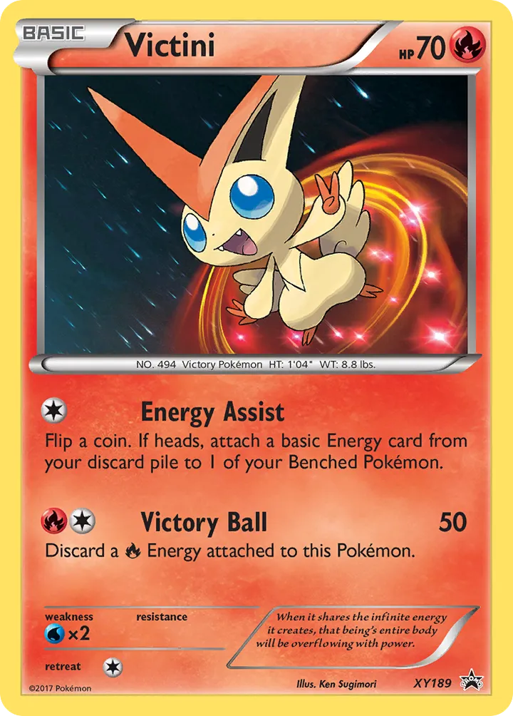 XY Black Star Promos 英語版 Victini XY189 カード表面