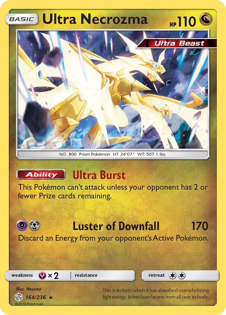 Sun & Moon—Cosmic Eclipse 영어판 Ultra Necrozma 164 카드 앞면