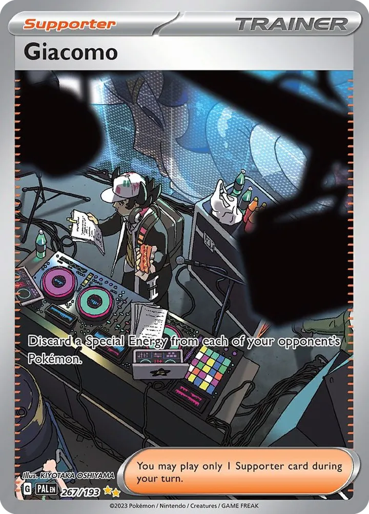 Scarlet & Violet—Paldea Evolved 영어판 Giacomo 267 카드 앞면