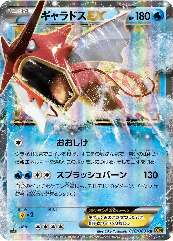 Front of Gyarados EX 18, 破天の怒り Japanese