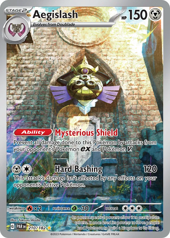 Front of Aegislash 210, Scarlet & Violet—Paradox Rift English