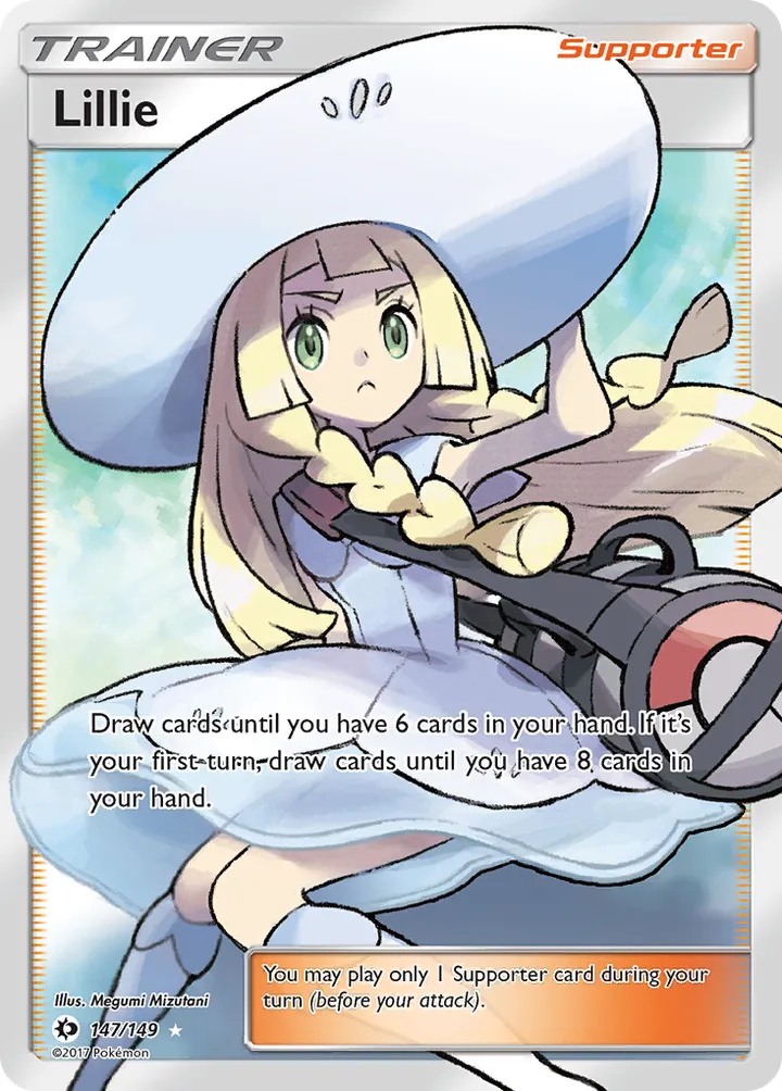 Sun & Moon 英語版 Lillie 147 カード表面
