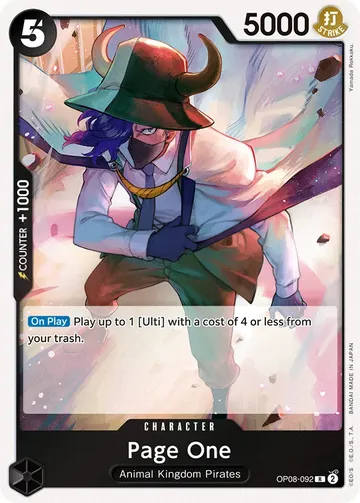Page One OP08-092 ¥13