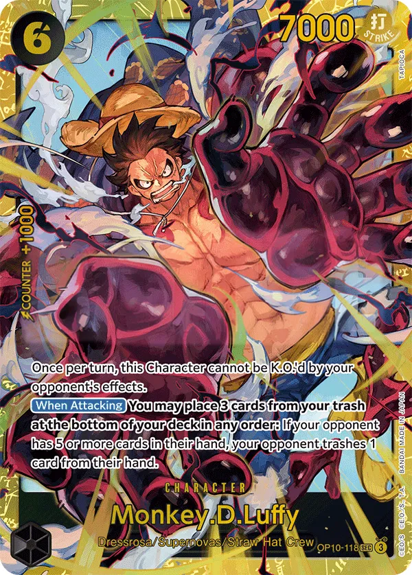 Front of Monkey.D.Luffy OP10-118, Royal Blood English