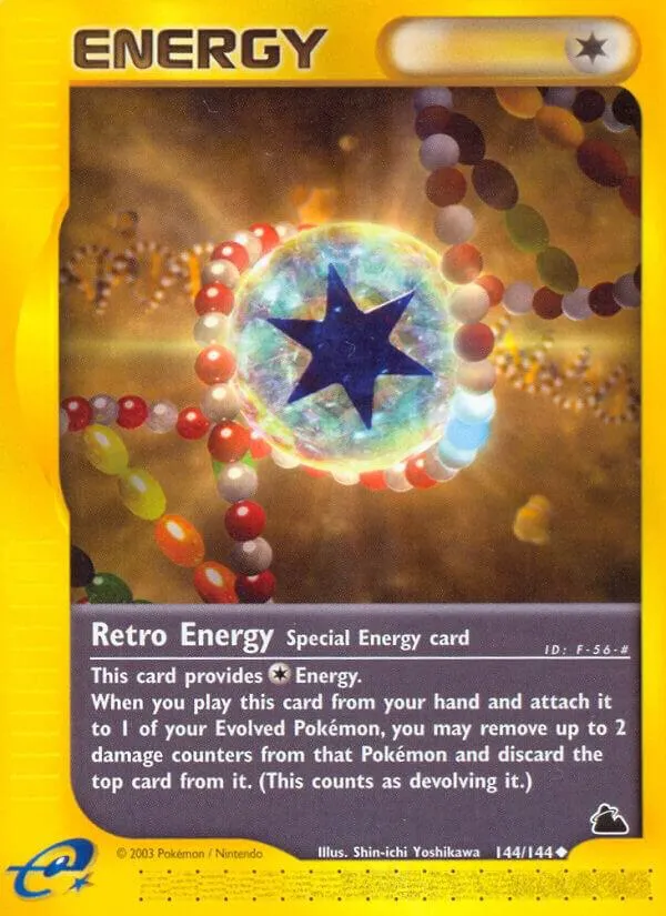 Skyridge 영어판 Retro Energy 144 카드 앞면