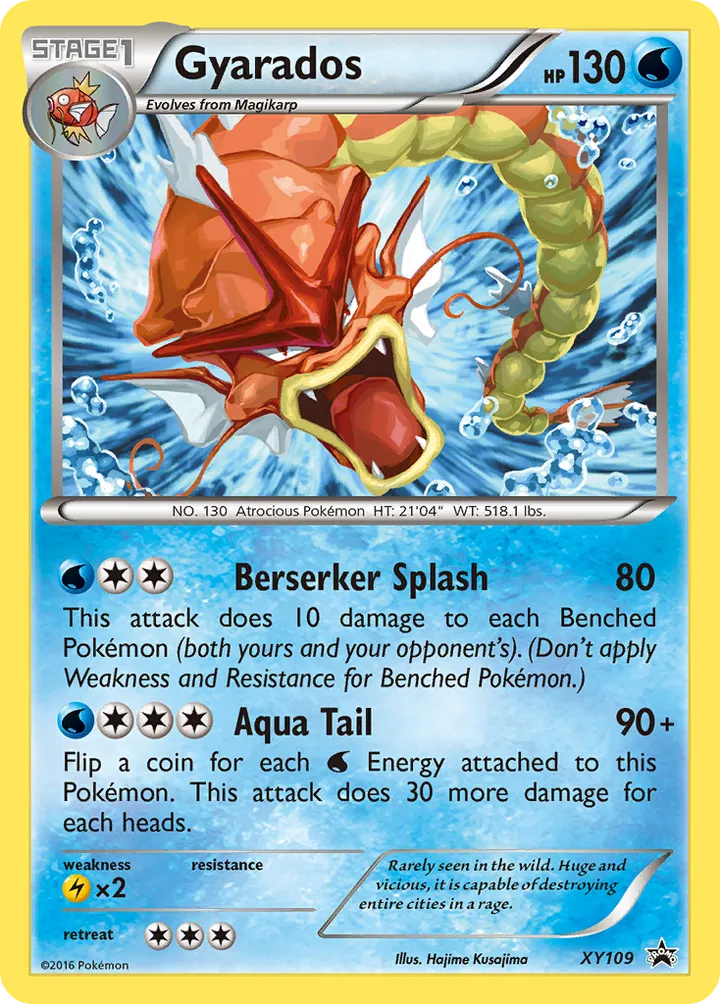 XY Black Star Promos 영어판 Gyarados XY109 카드 앞면