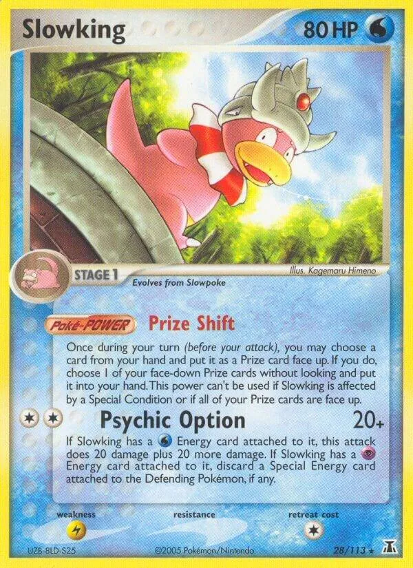 EX Delta Species 영어판 Slowking 28 카드 앞면