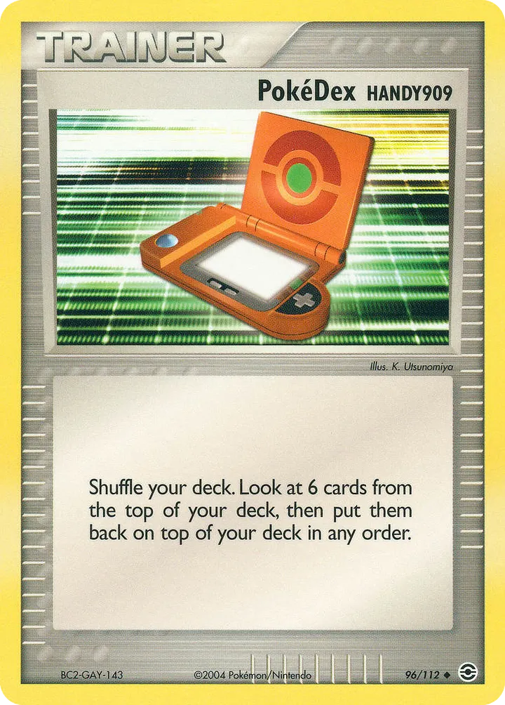 EX FireRed & LeafGreen 英語版 PokéDex HANDY909 96 カード表面