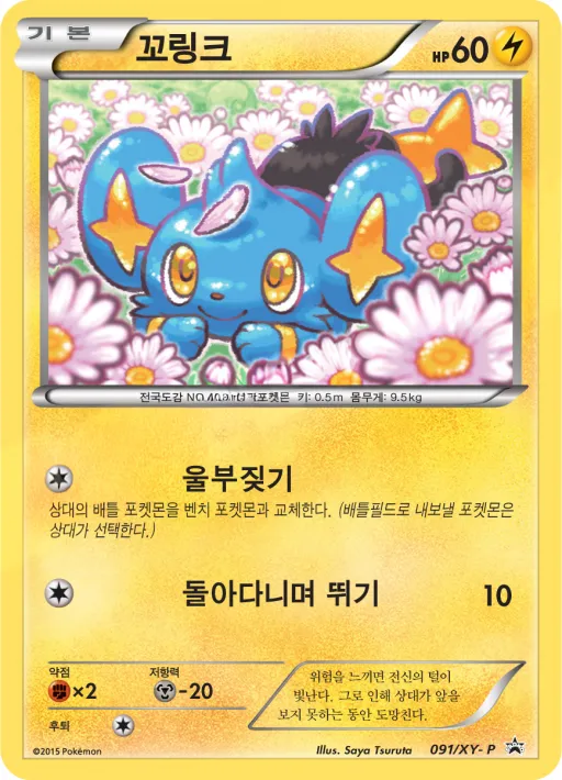XY 프로모 카드 韓国語版 꼬링크 91 カード表面
