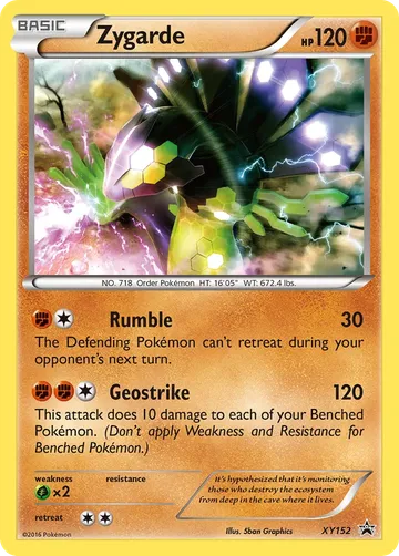 Zygarde XY152 $6.49