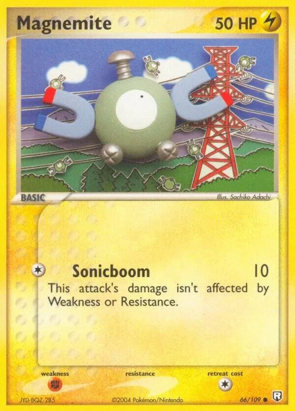 EX Team Rocket Returns 영어판 Magnemite 66 카드 앞면