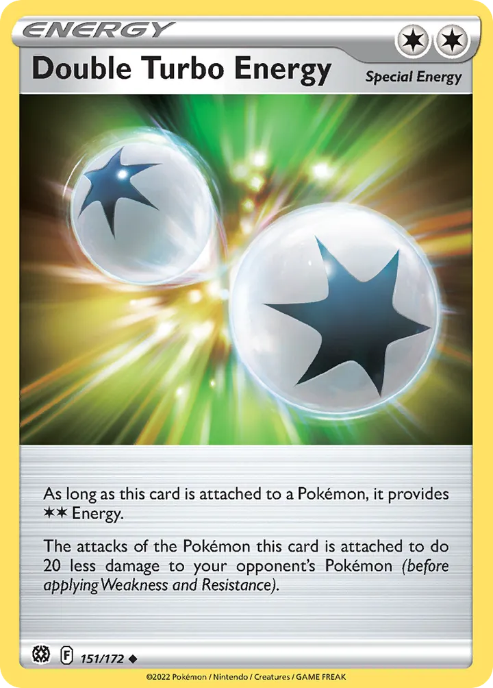 Sword & Shield—Brilliant Stars 영어판 Double Turbo Energy 151 카드 앞면