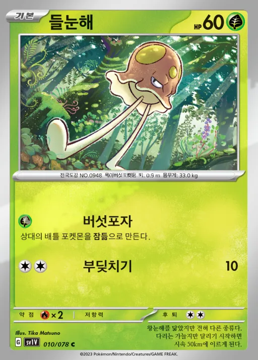 바이올렛 ex 韓国語版 들눈해 10 カード表面