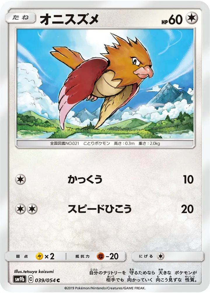 Front of Spearow 39, フルメタルウォール Japanese