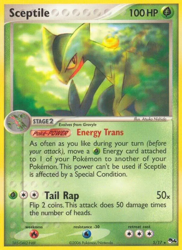 POP Series 4 英語版 Sceptile 5 カード表面