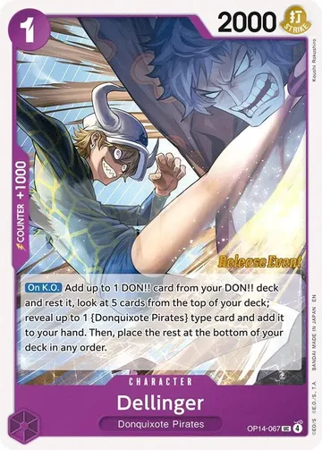 Dellinger OP14-067 · Pre-Release $5.89