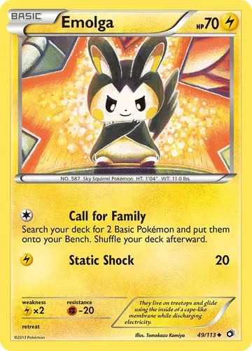 Emolga 49 $2.20