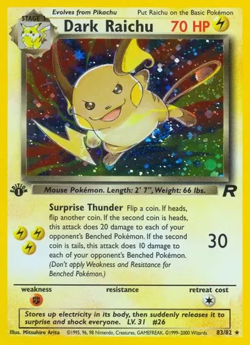 Dark Raichu 83 $143.60