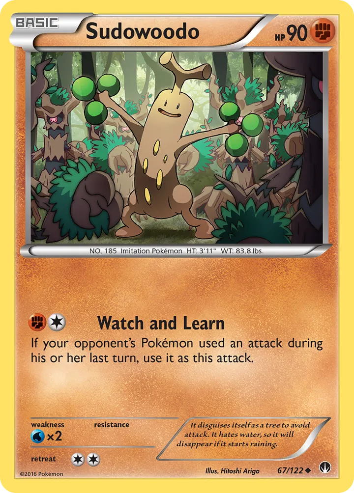 XY—BREAKpoint 영어판 Sudowoodo 67 카드 앞면