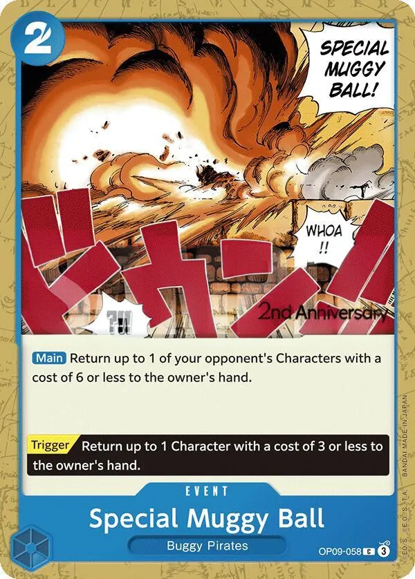Emperors in the New World 영어판 Special Muggy Ball OP09-058 · 기념 대회 카드 앞면