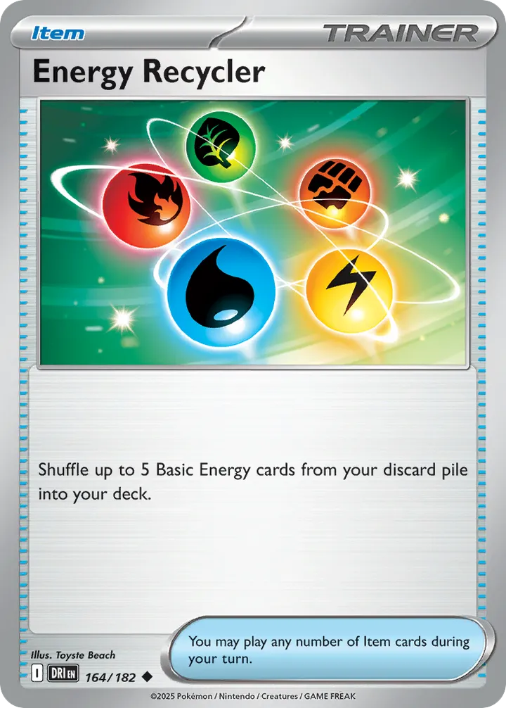 Scarlet & Violet—Destined Rivals 영어판 Energy Recycler 164 카드 앞면