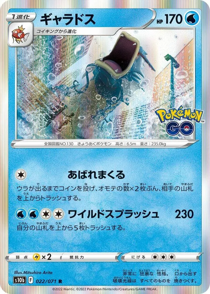 Front of Gyarados 22, Pokémon GO Japanese