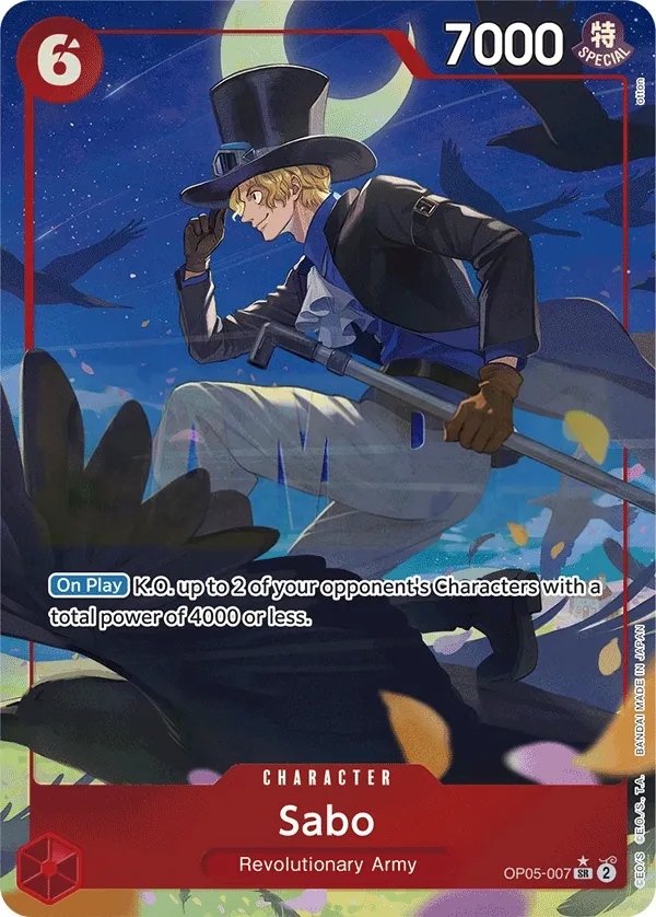 Awakening of the New Era 英語版 Sabo OP05-007 · パラレル 3 カード表面