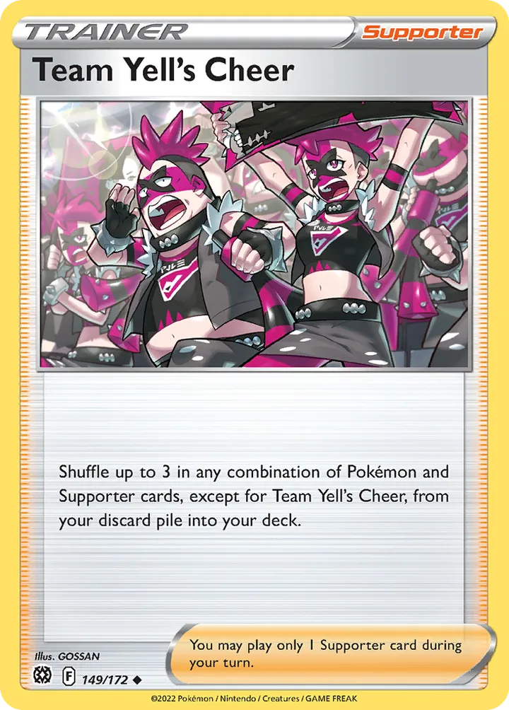 Sword & Shield—Brilliant Stars 英語版 Team Yell's Cheer 149 カード表面