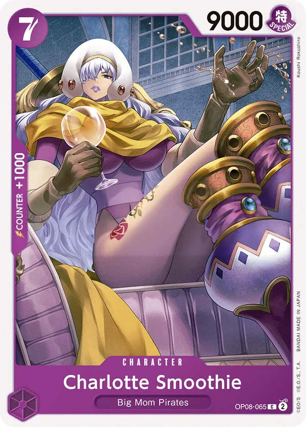 Two Legends 英語版 Charlotte Smoothie OP08-065 カード表面