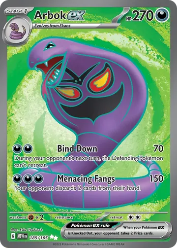 Arbok ex 185 $7.44