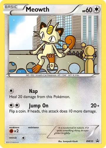 Meowth BW35 $56.28