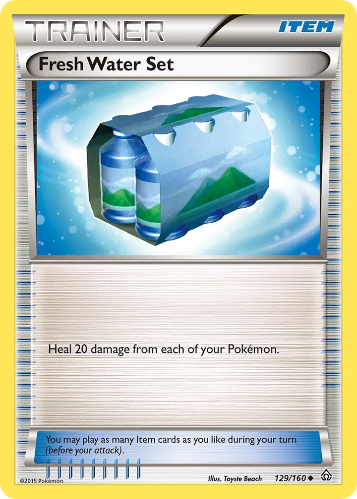 XY—Primal Clash 英語版 Fresh Water Set 129 カード表面