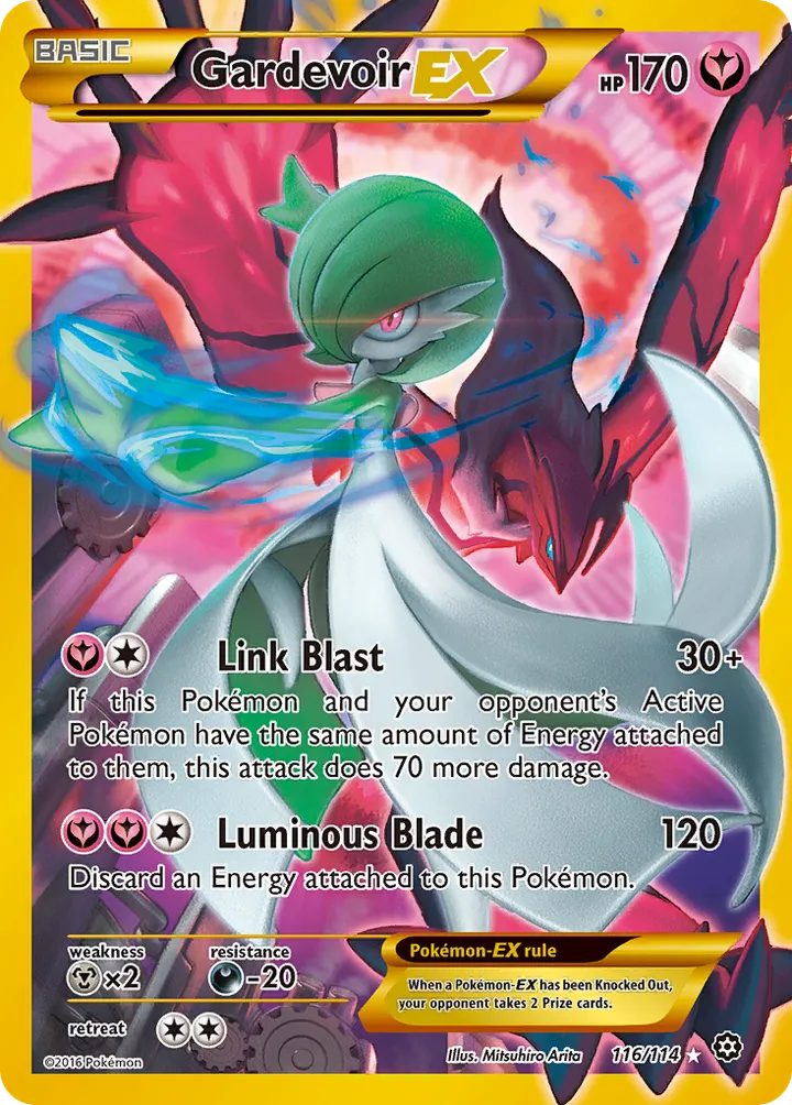 XY—Steam Siege 영어판 Gardevoir-EX 116 카드 앞면