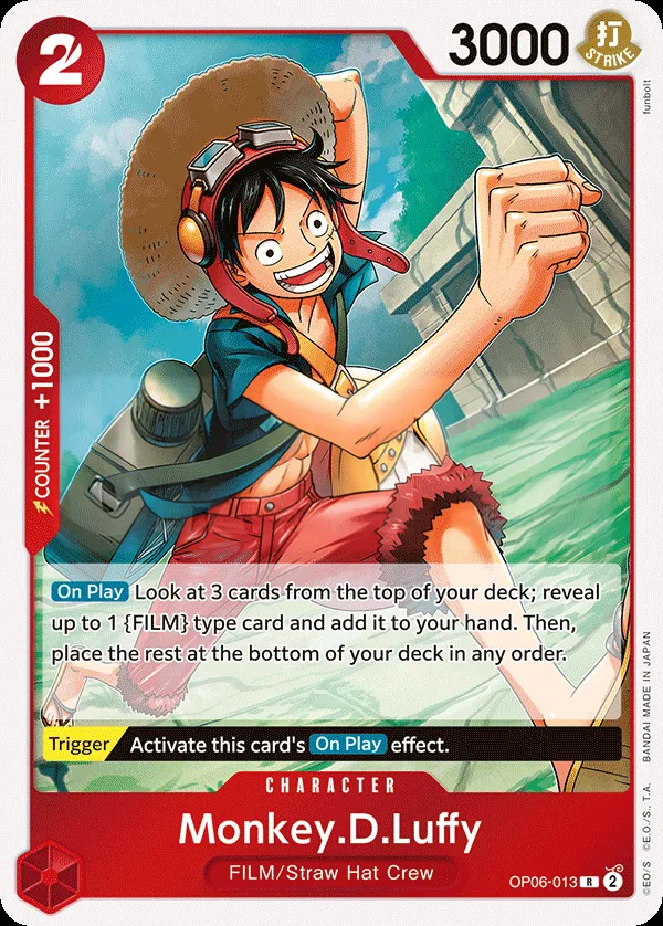 Wings of the Captain 英語版 Monkey.D.Luffy OP06-013 カード表面