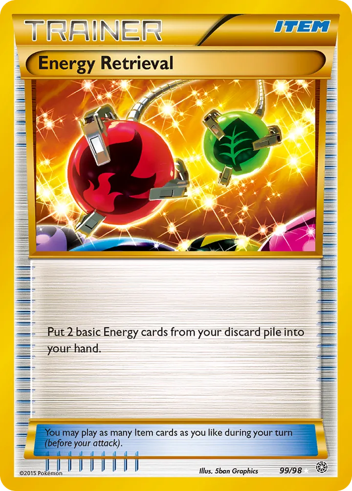 XY—Ancient Origins 英語版 Energy Retrieval 99 カード表面
