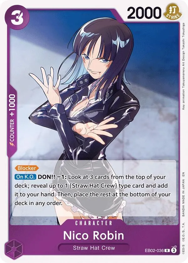 Anime 25th Collection 英語版 Nico Robin EB02-036 カード表面
