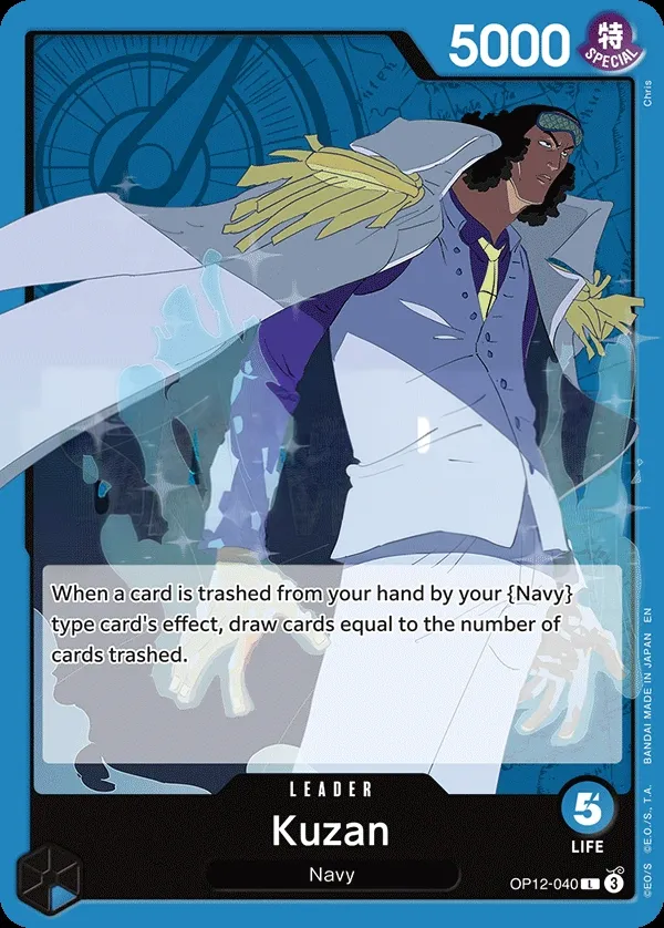 Legacy of the Master 영어판 Kuzan OP12-040 카드 앞면
